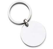 Engravable Sterling Silver Keychain