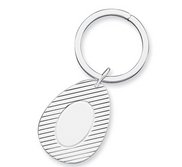 Engravable Sterling Silver Keychain