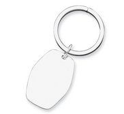 Engravable Sterling Silver Keychain