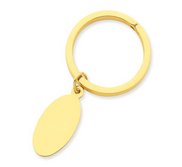 Engravable Oval Key Chain