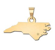 Personalized North Carolina Pendant or Charm