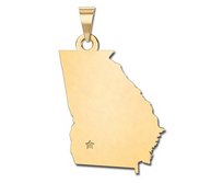 Personalized Georgia Pendant or Charm