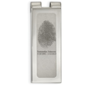 Stainless Steel Custom Fingerprint Money Clip