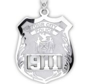 Personalized Police Badge with Your Number   Department