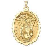 Virgin Mary Paratrooper Religious Medal   EXCLUSIVE 