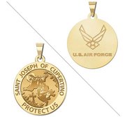 Saint Joseph of Cupertino Doubledside AIR FORCE Religious Medal  EXCLUSIVE 