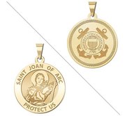 Saint Joan of Arc Doubledside COAST GUARD Religious Medal  EXCLUSIVE 