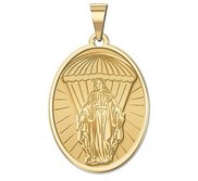 Virgin Mary Paratrooper Religious Medal   EXCLUSIVE 