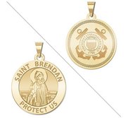 Saint Brendan Doubledside COAST GUARD Religious Medal  EXCLUSIVE 