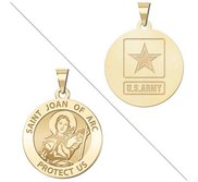 Saint Joan of Arc Doubledside ARMY Religious Medal  EXCLUSIVE 