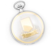 Charles Hubert Photo Two Tone Crest Pocket Watch