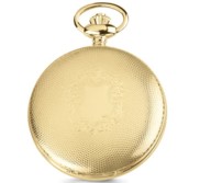 Charles Hubert Photo Gold Tone Shield Pocket Watch