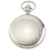 Charles Hubert Paris Stainless Steel Hunter Case Mechanical Pocket Watch