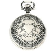 Charles Hubert Paris Antique Chrome Finish Hunter Case Mechanical Pocket Watch