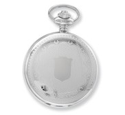 Stainless Steel Hunter Case Quartz Pocket Watch