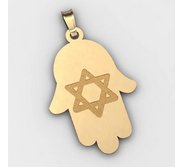 Hamsa Pendant w  Star of David Symbol