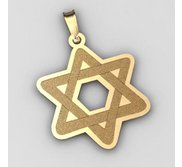  Star of David  Cut Out Pendant