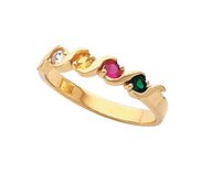 Mother s Ring with Four Birthstones