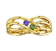 Mother s Ring with Two Birthstones