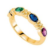 Mother s Ring with Four Birthstones