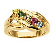 Five Birthstones Mother s Ring