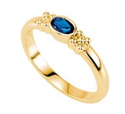 Mother s Ring with Single Birthstone