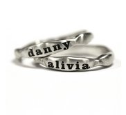 Personalized Stackable Name Ring