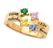 4 Stone Mother s Personalized Ring