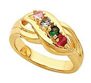 Four Birthstones Mother s Ring