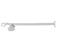 14K White Gold Hershey s Kiss Bracelet w  1 Diamond Kiss Charm