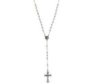 Silver Bead Rosary