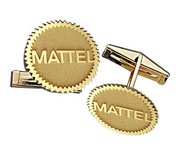 Outlined Cufflinks Logo Jewelry