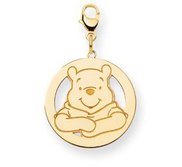 Disney Winnie the Pooh Medium Round Lobster Clasp Charm