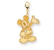 isney Waving Mickey Mouse Lobster Clasp Charm