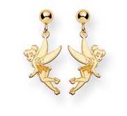 Disney Tinker Bell Post Dangle Earrings