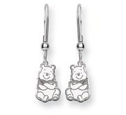 Sterling Silver Disney Winnie the Pooh Shepherd Hook Earrings