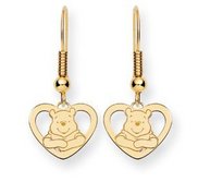 Disney Winnie the Pooh Heart Shepherd Hooks Earrings