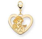 Disney Snow White Lobster Clasp Heart Charm