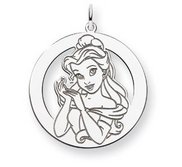 Sterling Silver Belle Round Charm