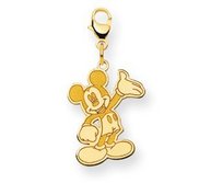 Disney Waving Mickey Mouse Lobster Clasp Charm