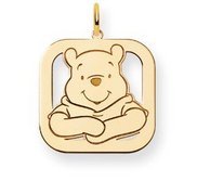 Disney Winnie the Pooh Medium Square Charm