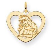 Disney Aurora Heart Charm