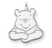 Sterling Silver Disney Winnie the Pooh Large Charm