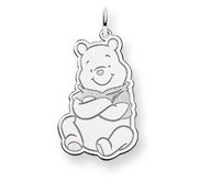 Sterling Silver Winnie the Pooh Large Charm