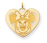 Disney Minnie Mouse Heart Large Charm