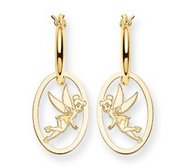 Disney Tinker Bell Hoop Earrings