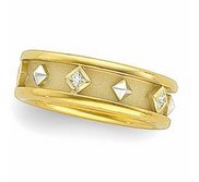 TWO TONE DIAMOND ETRUSCAN BAND