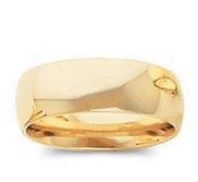 14k Yellow Gold 6mm Comfort Fit Light Weight Wedding Band