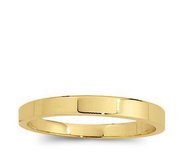 14k Yellow Gold 2mm Flat Wedding Band