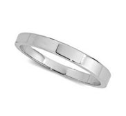 14k White Gold 2mm Flat Wedding Band